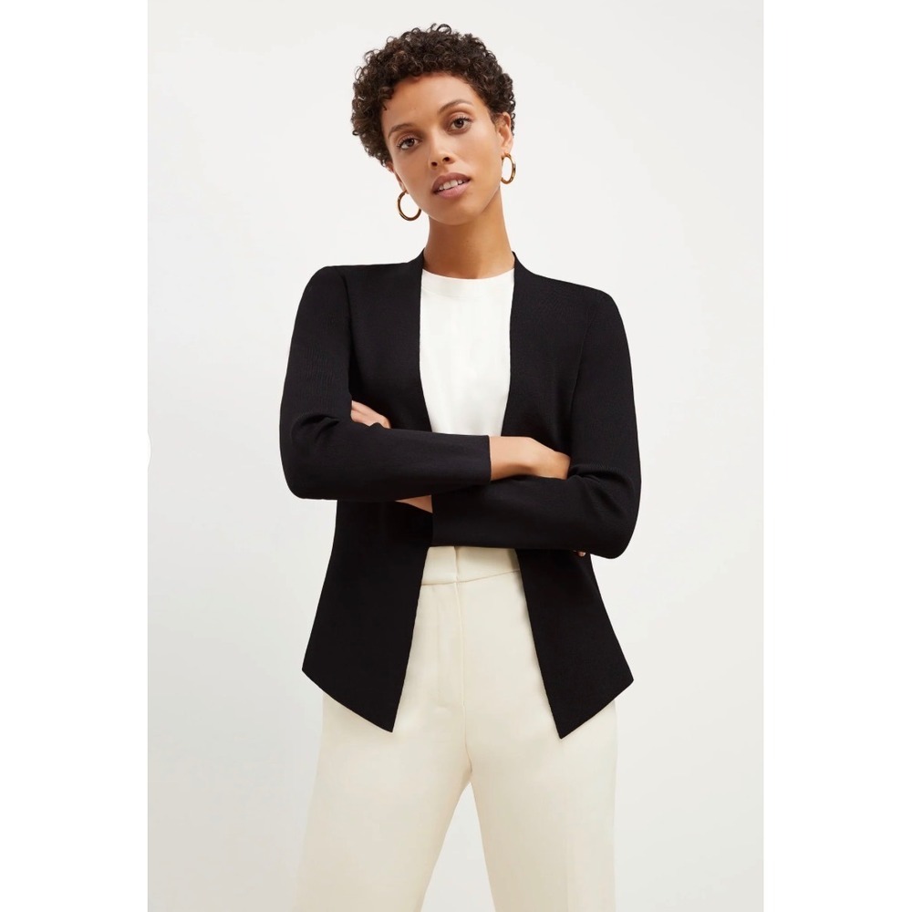 M.M.LaFleur The Woolf Jardigan Black XL Excellent Knit Blazer Cardigan Designer